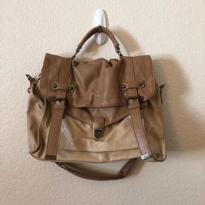 Multi-Function Leather Shoulder/Crossbody/Backpack